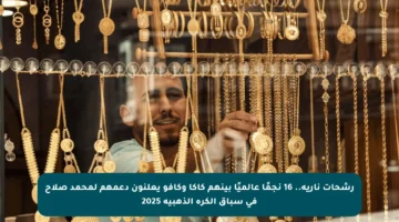 رشحات نارية.. 16 نجمًا عالميًا بينهم كاكا وكافو يعلنون دعمهم لمحمد صلاح في سباق الكرة الذهبية 2025